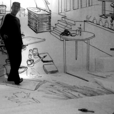 Estudio dentro del estudio, 2015 Claudio Capellini, instalaciones y performances